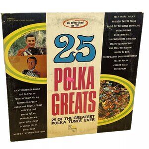 25 Polka Greats Vol. 1 (Vinyl, 1971) K-Tel International C 10123 Good+ LP